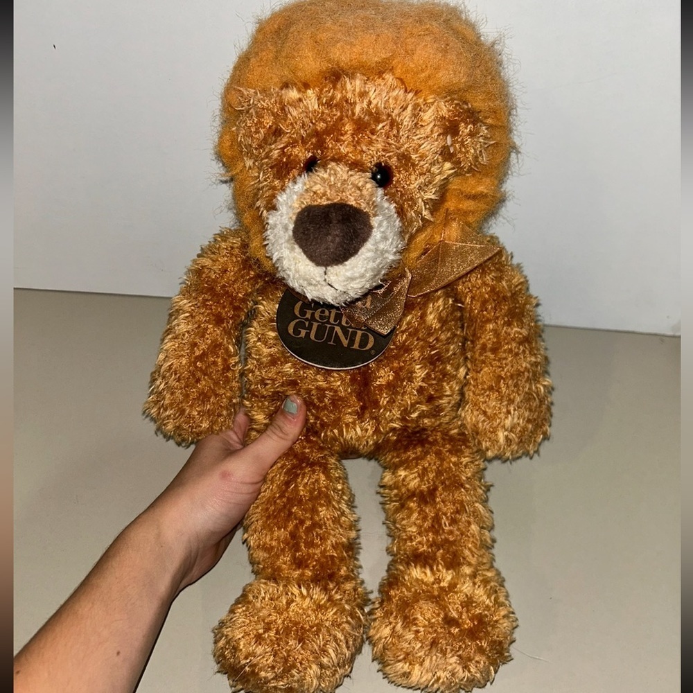 GUND pounce delion Brown Plush Bear